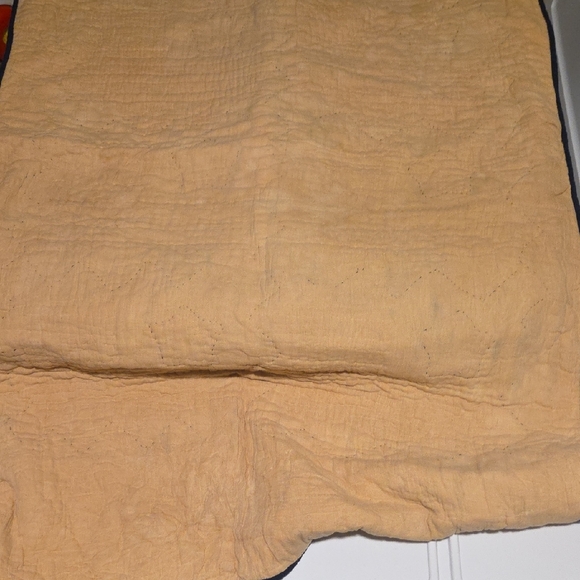 Navy and Tan Star Quilt - Picture 5 of 8